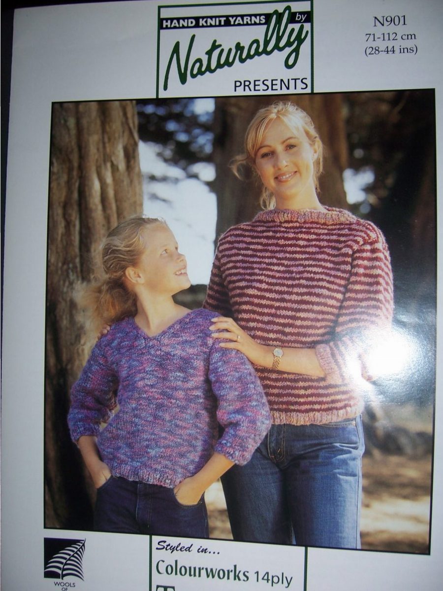 Girl/Lady COLOURWORKS 14 Ply Sweater Leaflet - N901 - Wool World